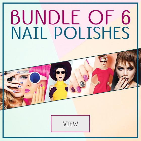 Bundle of 6 Nail Polishes - MoYou Nail Fashion 